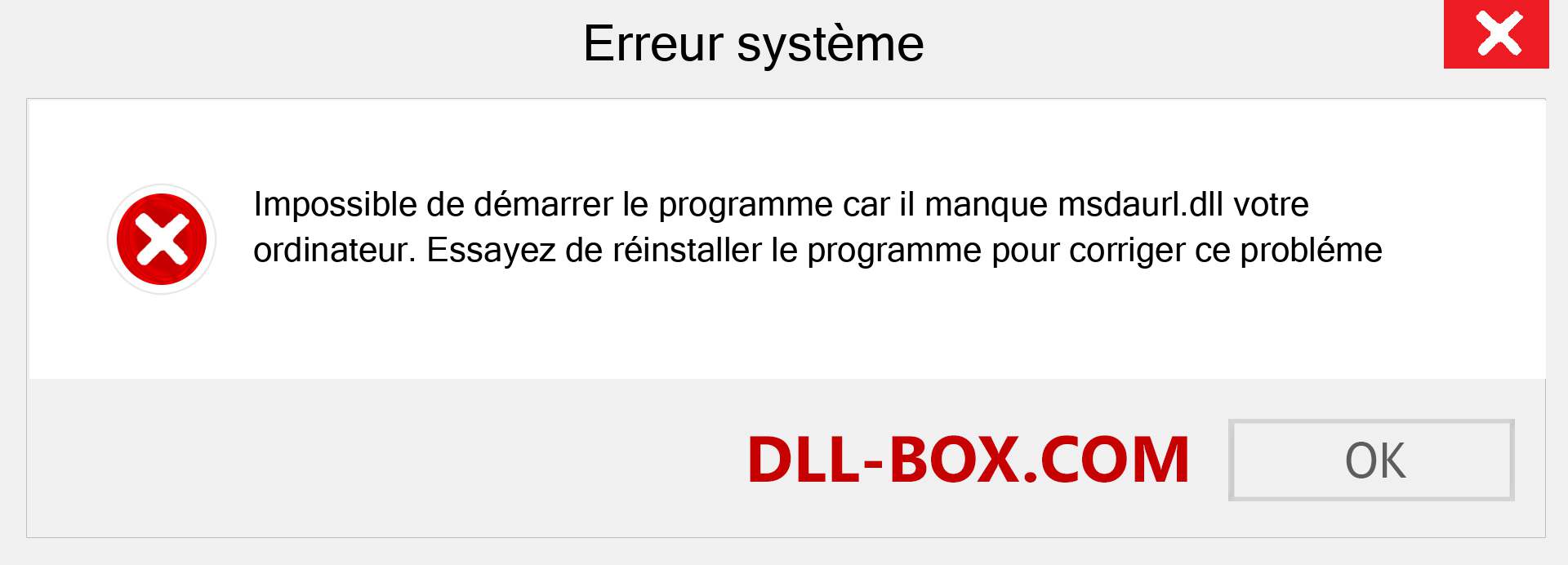 Le fichier msdaurl.dll est manquant ?. Télécharger pour Windows 7, 8, 10 - Correction de l'erreur manquante msdaurl dll sur Windows, photos, images